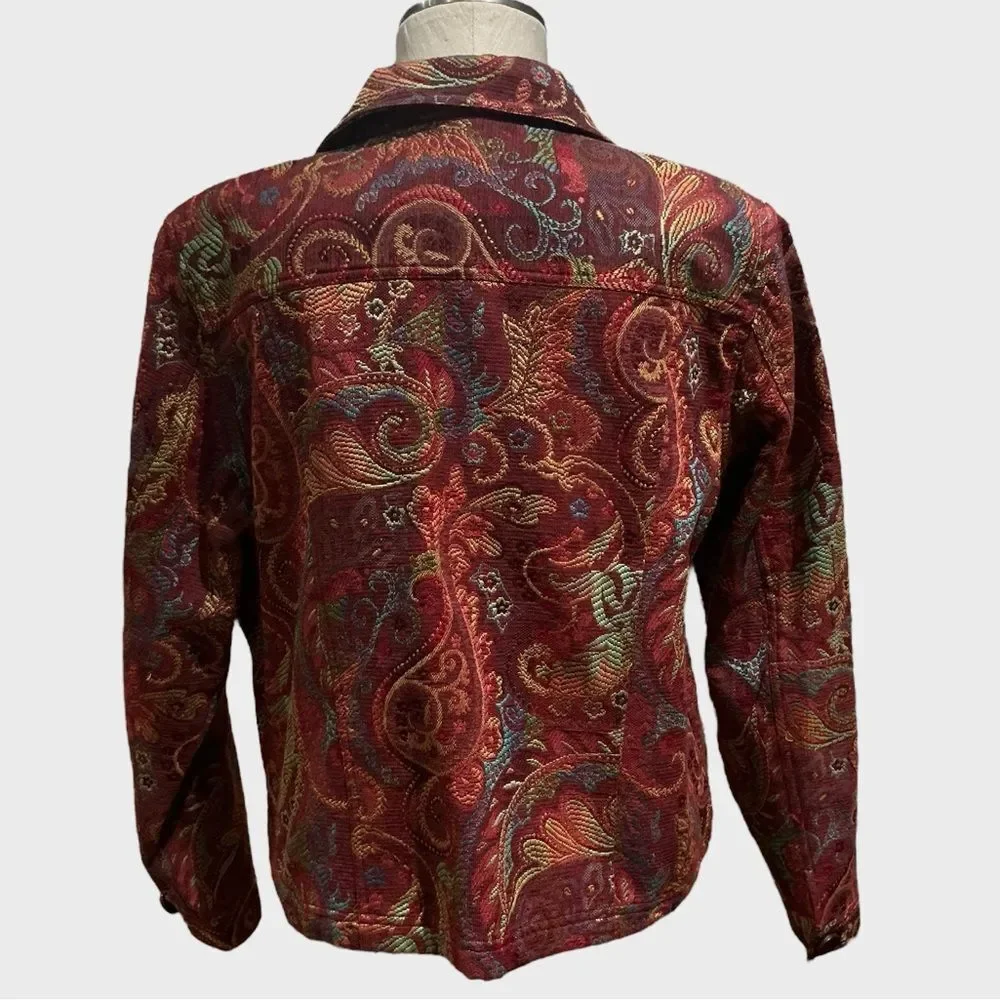 Coldwater Creek Vintage Tapestry Jacket Blazer